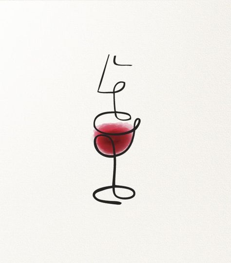 Illustration | Wine tasting Wine Illustration Design, Wine Glass Tattoo, Art Du Vin, Wine Tattoo, Wine Logo, Wine Poster, Wine Design, Wine Art, Ouzo