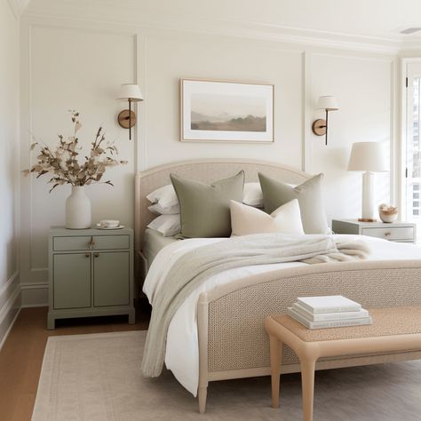 Bedroom Feng Shui 101:  5 Easy Tips To Get You Started 7 Serene Guest Bedroom Ideas, Bedroom Feng Shui, Condo Bedroom, Scandinavian Design Bedroom, Feng Shui Bedroom, Parents Room, Serene Bedroom, Relaxing Bedroom, Spare Bedroom