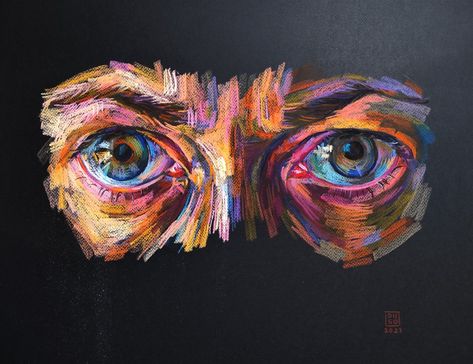 Metaphorical Self Portrait, Hard Pastel Art, Self Portrait Ideas Art, Oil Pastel Portrait Faces, Oil Pastels Portrait, Portrait Oil Pastel, Identity Artwork, Oil Pastel Portrait, Portrait Artists