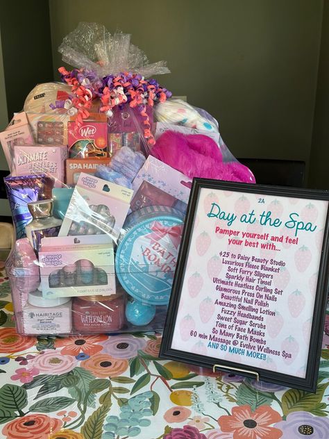 Gift Basket Raffle Square One Art, Basket Raffle, Raffle Basket, Beautiful Nail Polish, Raffle Baskets, Rainy Day Fun, Magic Day, Hair Tinsel, Family Fun Night