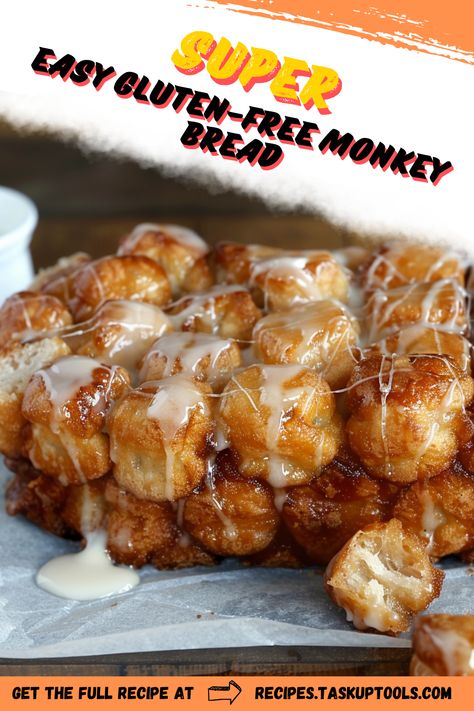 Indulge in the ultimate comfort food with a healthy twist! Experience the cloud-like texture and irresistible sweet aroma of our Super Easy Gluten-Free Monkey Bread. Perfect for breakfast, snack time, or dessert, this guilt-free treat brings you the taste you love without any gluten. Whether you have dietary restrictions or simply want to try something new, this monkey bread is sure to surprise and satisfy. Pin this recipe now to add a surefire hit to your gluten-free baking collection! Gluten Free Cloud Bread, Gluten Free Crescent Roll Dough, Healthy Monkey Bread Recipe, Gluten Free Crescent Rolls Easy, Gluten Free Christmas Bread, Gluten Free Monkey Bread Easy, Gf Monkey Bread, Gluten Free Brunch Ideas, Gluten Free Breakfast Recipes