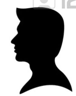 Man siluette Ken Silhouette, Man Silouhette, Man Woman Silhouette Art, Old Man Silhouette, Man Face Silhouette, Famous Silhouette Faces, Barbie Decorations, Nametags For Kids, Baby Shower Images