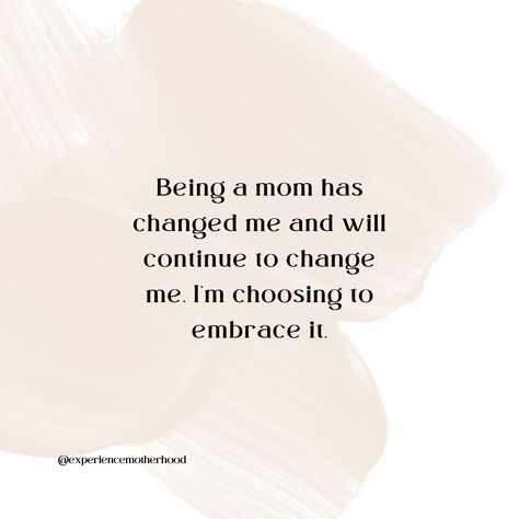 Let's start to welcome all the motherhood gives us. I have grown and changed so much since becoming a mom. I know that this is who God created me to be and had this planned out before I knew anything about it. How has being a mom changed you? Share your thoughts in the comments below! #embracemotherhood #beingamom #motherhoodrising #momlifeisthebestlife #motherhoodunplugged #momsofinstagram Becoming A Mom, Motherhood Encouragement, Motherhood Inspiration, Parent Coaching, Embracing Change, Motherhood Journey, Being A Mom, Who Am I, Find Joy