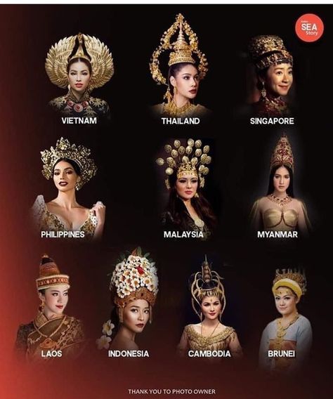 9,443 Likes, 379 Comments - ASIANS WITH ATTITUDES (A.W.A) (@asianswithattitudes) on Instagram: “Women of Southeast Asia” Asian National Costume, South East Asian People, South East Asia Makeup, Asian Gods And Goddesses, Southeast Asia Traditional Clothes, Sea Stories, Singapore Malaysia, Human Icon, Historical Costume