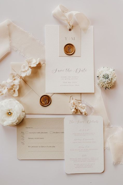 Cream White Stationery Invite Ribbon Wax Seal Hodsock Priory Wedding Gabrielas Photography and Film #wedding #weddingstationery Ribbon Wax Seal, Hodsock Priory, Cream Wedding Theme, Elegant Wedding Theme, Elegant Wedding Themes, Fall Bridesmaids, Fall Bridesmaid Dresses, Wedding First Look, Flora Design