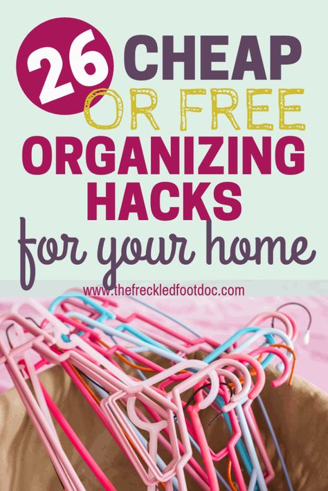 DIY budget organizing hacks for the home | Homemade budget ideas for saving money | DIY organizing hacks | Saving Money | Frugal Living | #DIY #organizingtips #organizing #budget #frugalliving Diy Organizing, Cheap Organization, Diy Organizer, Bathroom Organization Diy, Organizing Hacks, Organisation Hacks, Clutter Organization, Small Space Organization, Diy Money