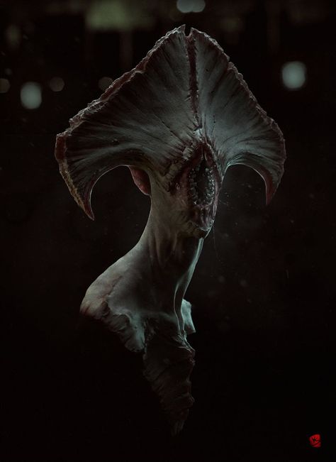 devil design Creature 3d, Dark Creatures, Cosmic Horror, 다크 판타지, Alien Concept Art, Monster Concept Art, Alien Creatures, Alien Art, Fantasy Monster