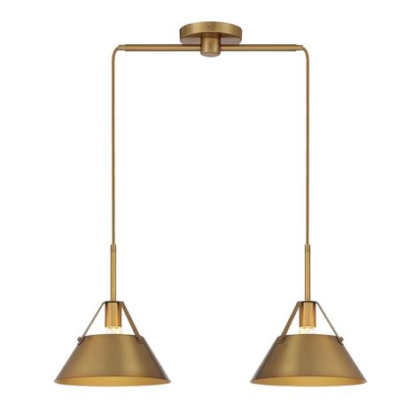 Gus Chandelier - Metal Shades - Shades of Light Home Depot Chandelier, Unique Chandeliers, Geometric Chandelier, Suspension Light, Chandelier Shades, Linear Chandelier, Adjustable Lighting, Light Chandelier, Brass Metal