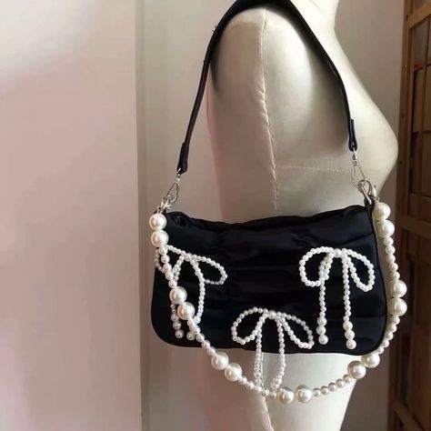 Aesthetic Bags Handbags, Harajuku Bag, Punk Bag, Y2k Bags, Anting Manik, Aesthetic Bag, Gothic Bag, My Style Bags, Bag Y2k