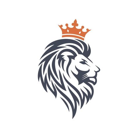 modelo de design de logotipo de cabeça de leão Lion Head With Crown, Lion Logo Design Graphics, Lion Logo Png, Lion Symbol Logo, Lion Logo Royal, Diy Slingshot, Lion Head Logo, Diy Crafts Life Hacks, Animal Stencil