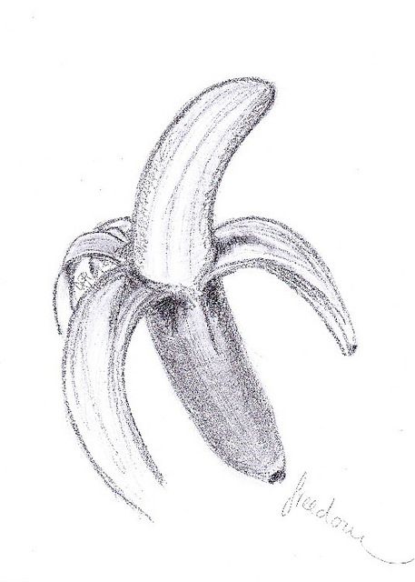 Banana Drawing Simple, Banana Drawing, Shading Ideas, Pencil Shading, Drawing Simple, Art Class, Bananas, Art Classes, Pencil