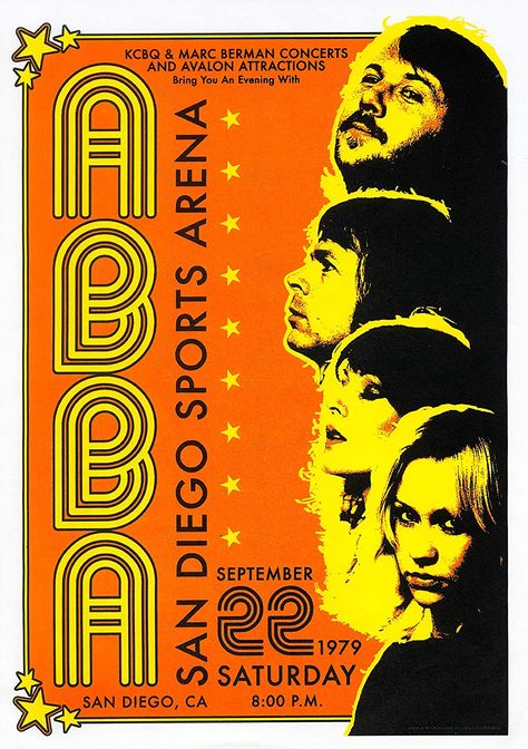 Abba Aesthetic Vintage, Abba Concert, Teen Posters, Vintage Band Posters, Concert Poster Art, Vintage Concert Posters, Rock Band Posters, Vintage Music Posters, Queen Poster