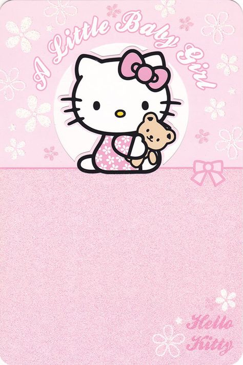 Hello Kitty Nursery, Hello Kitty Invitation Card, Hello Kitty Party Supplies, Hello Kitty Baby Shower, Kids Party Bags, Hello Kitty Invitations, Hello Kitty Clipart, Hello Kitty Shop, Baby Girl Card