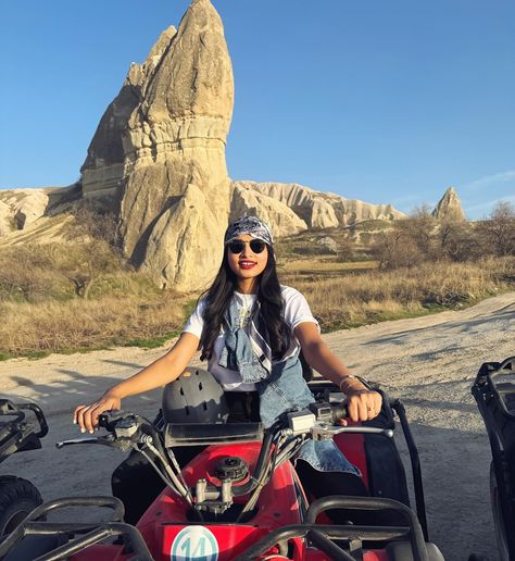 ATV ride in the valleys of Cappadocia. Tour by cappadocia sunset atv tour If you are in Cappadocia for up to 3 days, I would advise you to go for an ATV ride. This ride takes you to all the different valleys plus you get to see the sunset from the sunset point #cappadocia #atvtürkiye #atvtour #sunset #türk #turkey #turkeytravel #turkeytrip #cappadocia_photo #cappadociaturkey Atv Motor, Sunset Point, Atv Riding, Cappadocia Turkey, Atv Tour, Turkey Travel, April 4, The Sunset, The Valley