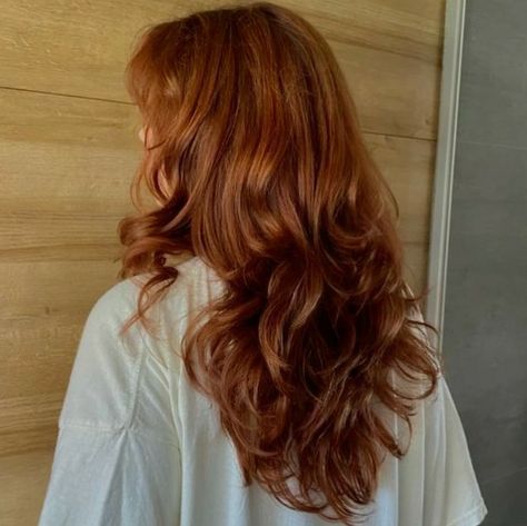 Wolfcut Wavy Hair Long, Natural Auburn Hair, Layered Hair With Bangs, Long Healthy Hair, Shaggy Hair, Long Wolfcut, Awesome Hair, Long Red Hair, Hair Appointment