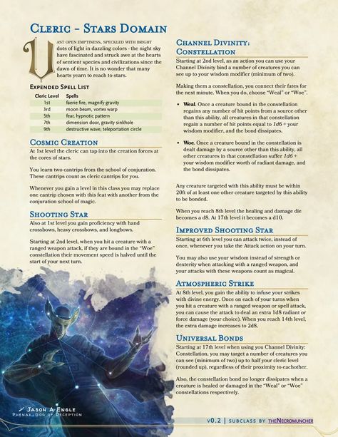 Cleric Domains 5e Homebrew, Dnd Cleric Subclasses, Cleric Homebrew, Twilight Cleric, Cleric Domains, Homebrew Classes, Dnd Cleric, Dungeons And Dragons Rules, Dnd Stats