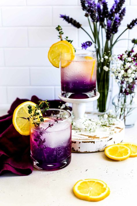 Taylor Swift Lavender Haze, Taylor Swift Lavender, Fancy Glassware, Thyme Simple Syrup, Taylor Swift Birthday Party Ideas, Taylor Swift Midnights, Strawberry Mojito, Taylor Swift Party, Taylor Swift Birthday