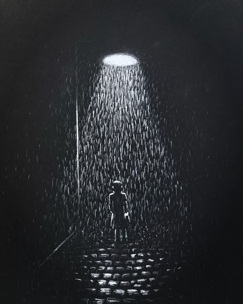 Black And White Charcoal Art, Landscape On Black Paper, Black Background Sketches, White Pencil Drawing On Black Paper Artworks, Sketching On Black Paper Ideas, White On Black Art Drawing, Stuff To Draw On Black Paper, White Colored Pencil Drawings On Black Paper, Coloured Pencil On Black Paper