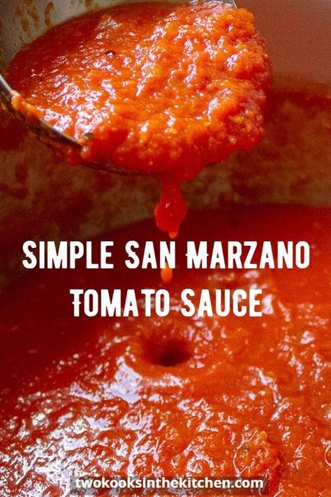 San Marzano Tomato Sauce From Fresh Tomatoes, Marzano Tomatoes Recipes, Recipes With San Marzano Tomatoes, San Marzano Tomato Sauce Recipes, Sicilian Sauce, Marcella Hazan Tomato Sauce, Italian Sauce Recipes, Best Homemade Spaghetti Sauce, Italian Sauces