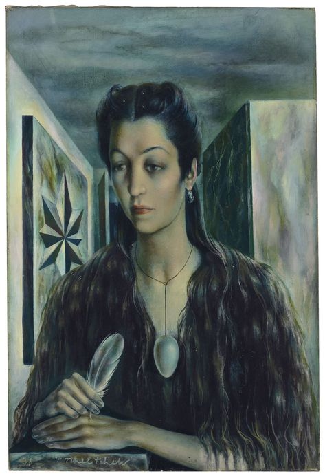 Pavel Tchelitchew (1898-1957) | Portrait of Ava Alice Muriel Astor (1902-1956) | Paintings | Christie's Pavel Tchelitchew, John Jacob Astor Iv, Ebony Hair, Ancient Egyptian Symbols, Cecil Beaton, City Ballet, Egyptian Symbols, Russian Art, British Artist