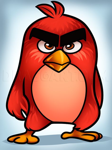 Angry Birds Movie Characters, Angry Birds Movie Red, Angry Birds Characters, Red Angry Bird, Birds Movie, Angry Birds Movie, Tree Drawings Pencil, Animated Cartoon Characters, Drawing Guide