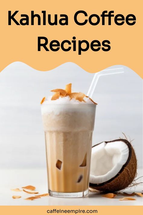 Kahlua Coffee Recipes | Caffeine Empire Kahlua And Cream, Kahlua Coffee, Frozen Coffee, Coffee Cocktails, Recipes Sweet, Iced Drinks, Frozen Treats, Coffee Recipes, Coffee Drinks