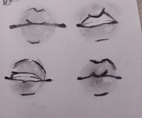 #Lips tutorial #anime lips #tutotial Anime Lip Reference, Anime Lips Reference, How To Draw Boys Lips, Anime Lips Drawing, Male Lips, Mouth Tutorial, Lip Tutorial Drawing, Lips Cartoon, Easy Eye Drawing