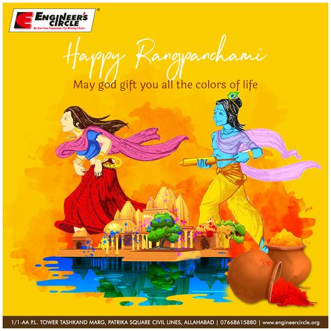 May your life be as colourful as the colours of Rangpanchami. The festival of love, joy and happiness has arrived. Celebrate Rangpanchami with lots of colours, water balloons and tempting sweets. #HappyRangpanchami #ECAllahabad Happy Rangpanchami, Dark Phone Wallpapers, Water Balloons, Anniversary Cake, Festival Lights, The Festival, Joy And Happiness, Color Of Life, All The Colors