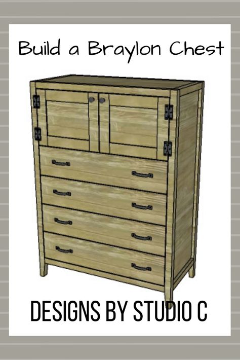 Diy Chest Of Drawers, Diy Dresser Plans, Chests Diy, Dresser Plans, Simple Bookcase, Woodworking Tutorials, Diy Drawers, Studio C, Woodworking Plans Diy