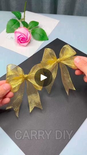 10K reactions · 2K shares | Tie a beautiful double-layered bow with your bare hands. You'll want to try it as soon as you see i
.#diy #craft #crafts #DIY #Crafting#handmade
#diyprojects #craftideas #creativecrafts #homemade #Crafty #upcycling #doityourself #craftersofinstagram #handmadewithlove #craftylife #diycrafts #recyclecrafts#flower #woow #viral #trending #instagram #love #viral #creative #penholders #trending #followers #highlights | CARRY DIY | _carrydiy · Original audio Bow Tie Tutorial, Bow Making Tutorials, Layered Bow, Homemade Bows, Bare Hands, Gift Wrapping Techniques, Creative Gift Wraps, Bows Diy Ribbon, Subscribe My Youtube Channel