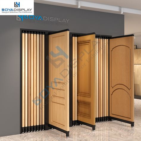 This display rack can be custmoized according to you need. Sliding Wooden Doors, Interior Shop Display, Furniture Store Interior, Glass Staircase Railing, Sliding Wood Doors, Feature Wall Design, Modern Exterior Doors, Ceramic Store, Shelf Stand