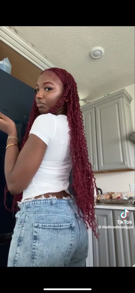 @thelilredheadgyal on TikTok Extra Small Passion Twists, Small Passion Twists, Passion Twists, Box Braids, Hair Inspo, Cute Hairstyles, Hair Inspiration, Natural Hair Styles, Black Women