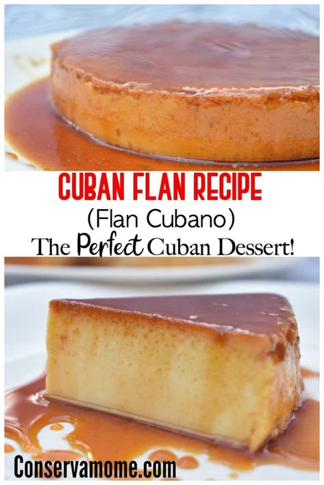 This delicious Cuban flan recipe is an amazing and easy recipe everyone will love. Easy to make and delicious to enjoy. Cuban Cookies, Perfect Flan, Flan Cubano, Cuban Flan Recipe, Cuban Flan, Best Flan Recipe, Flan Recipe Easy, Cuban Desserts, Cuban Dishes