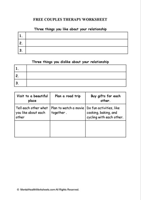 Relationship Building Exercises Couple, Relationship Binder, Marriage Counseling Worksheets Free Printable, Relationship Therapy Worksheets, Couples Therapy Worksheets Communication, Marriage Therapy Worksheets, Communication Journal, Couples Therapy Activities, Couples Counseling Worksheets