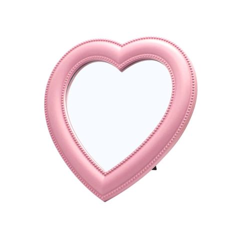 Heart Shaped Mirror, Kawaii Room Ideas, Aesthetic Bedroom Decor, Mirror Room, Corner Space, Aesthetic Room Ideas, Heart Mirror, Shaped Mirror, Indie Room