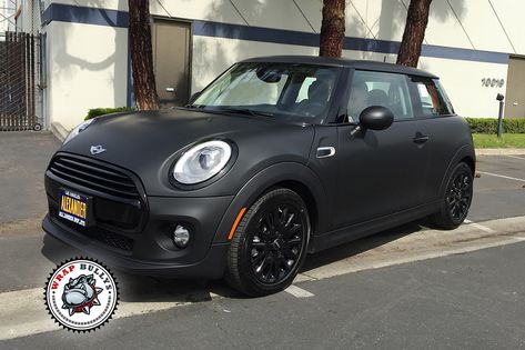 Black Mini Cooper, Matte Black Wrap, Matte Cars, Cooper Car, Nissan Juke, Black Wrap, Mini Cooper S, Future Car, Modified Cars