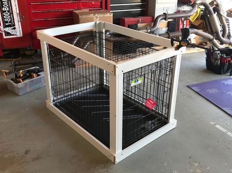 This DIY Dog Crate Furniture Piece Will Transform Your Living Room Diy Dog Crate Furniture, Corgi Queen, Doggie Beds, Dog Crate Table, Golden Retriever Baby, Diy Dog Crate, Wire Crate, Dog Crate Cover, Crate Table