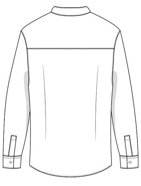 Drawing For Men, Shirt Technical Drawing, Garment Illustration, Formal Shirt Design, Fashion Sketches Men, Grandad Collar Shirt, Shirt Sketch, Fashion Vector, Flat Drawings