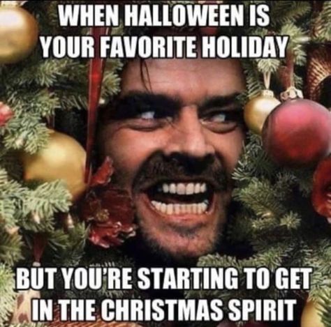 🎃🎄 #HalloweenEveryDay #yup #holidays #halloweenismyfavorite #christmaspirit Christmas Humor Hilarious, Merry Christmas Meme, Anti Christmas, Scary Christmas, Christmas Horror, Halloween Memes, Creepy Christmas, Halloween Queen, Christmas Memes