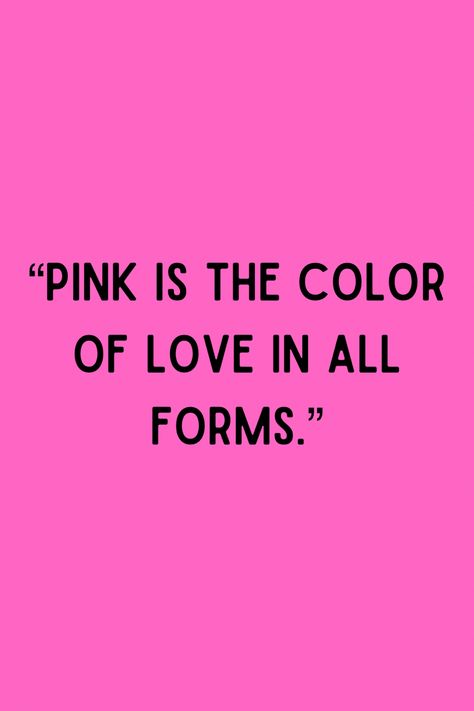 🩷 #pink #color #quote #quoteoncolor #quoteonpink #allaboutpink Pink Quotes Color, Pink Quotes, Fuschia Pink, Color Quotes, Fuchsia Color, Instagram Captions, Pink Color, Quotes, Pink