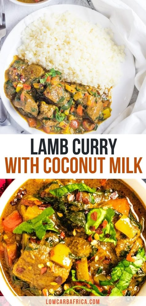 Recipes African, Curry Healthy, Lamb Curry Recipes, Healthy Curry, African Kitchen, Curry With Coconut Milk, African Foods, Curry Stew, Lamb Recipe