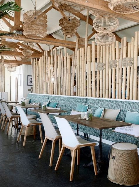 Bali Beach House, Outdoor Restaurant Design, Cafe Concept, Interior Architecture Drawing, Beach Cafe, Restaurant Lounge, House Deck, Restaurant Concept, Outdoor Restaurant