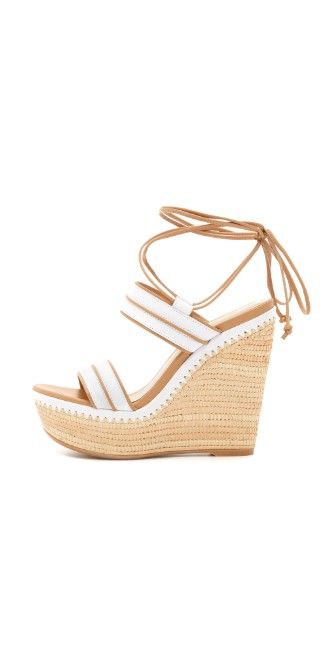 Stuart Weitzman Abandon Wedge Sandals | SHOPBOP Summer Slip-on Synthetic Wedge Sandals, Summer Synthetic T-strap Sandals With Wedge Heel, Beach Slip-on Wedge Sandals With Woven Sole, Summer T-strap Synthetic Wedge Sandals, Beach Slip-on Wedge Sandals With Buckle Closure, Stuart Weitzman, Wedge Sandals, Accessories Design, Your Style