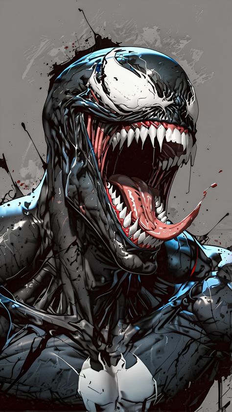 Venom Wallpaper Iphone, Venom Artwork, Venom Wallpaper, Venom Tattoo, Xman Marvel, Spiderman Comic Art, Venom Marvel, Venom Art, Venom Comics