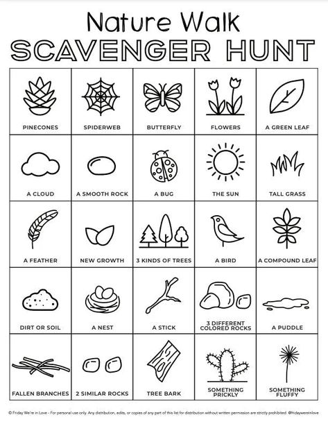 Nature Bingo Printable, Outdoor Savager Hunt, Nature Walk Scavenger Hunt Preschool, Hiking Scavenger Hunt Printable, The Great Outdoors Activities For Kids, State Park Scavenger Hunt, Toddler Nature Scavenger Hunt, Camp Scavenger Hunt For Kids, Nature Trail Scavenger Hunt For Kids