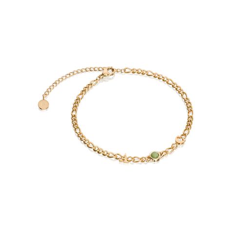 Initials & Birthstone Small Figaro Bracelet (Gold) – Abbott Lyon Initial Bracelet Silver, Timeless Bracelet, Initial Birthstone Necklace, Figaro Bracelet, Initial Bracelet Gold, Abbott Lyon, Rose Gold Initial, Initial Necklace Silver, Name Necklace Silver