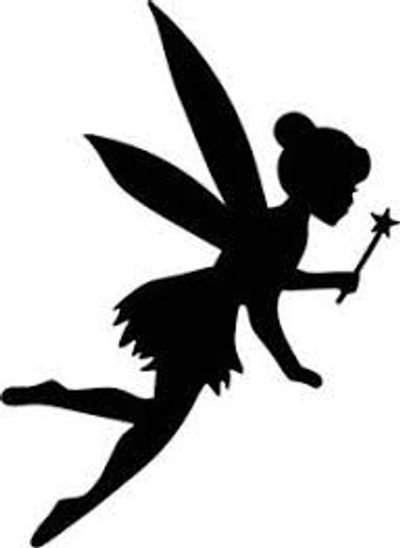 Tinkerbell Silhouette, Fairy Templates, Bell Disney, Fairy Silhouette, Tinkerbell Fairies, Disney Cartoon Characters, Images Disney, Fairy Jars, Vinyl Decor