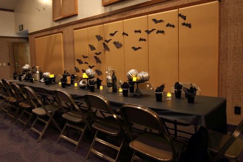 Ward Halloween Party Decorations, Halloween Ward Party, Lds Ward Halloween Party Ideas, Lds Halloween Ward Party, Ward Halloween Party Ideas, Ward Halloween Party, Halloween Dance Decorations, Corporate Halloween Party, Company Halloween Party