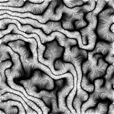 Perlin Noise Patterns on Behance Perlin Noise, Algorithmic Art, Zentangle Inspiration, Arty Ideas, Textures Art, Organic Art, Sketchbook Drawings, White Illustration, Pattern Tattoo