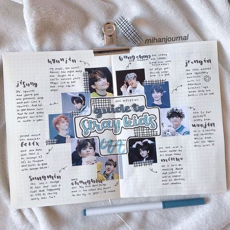 ˗ˏˋ 𝕓𝕒𝕟𝕒𝕟𝕒𝕞𝕦𝕣𝕝𝕜 ˎˊ˗ Diary Introduction Page Ideas, Skz Journal, K Pop Journal, Letras Cool, Pretty Writing, Bullet Journal 2019, Music Journal, Bullet Journal Notes, Kpop Journal